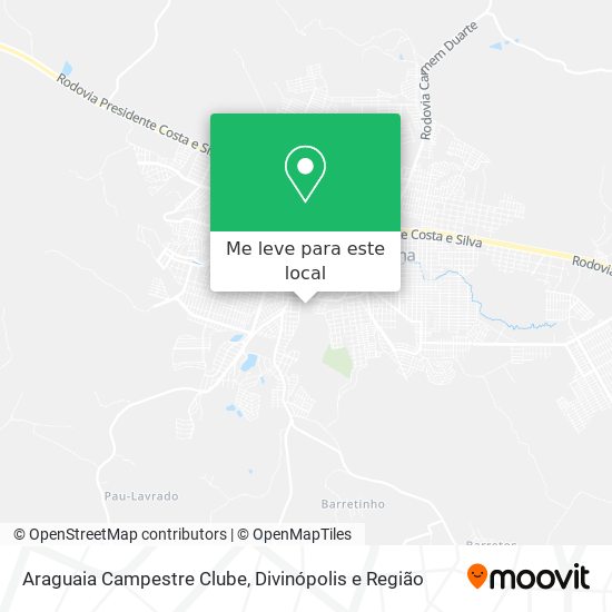 Araguaia Campestre Clube mapa