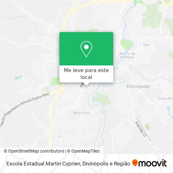 Escola Estadual Martin Cyprien mapa