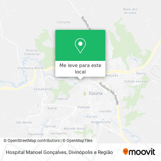 Hospital Manoel Gonçalves mapa