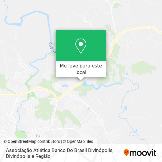 Associação Atlética Banco Do Brasil Divinópolis mapa