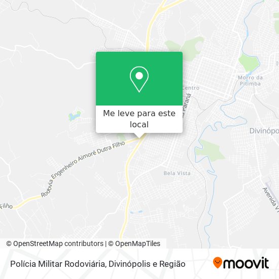 Polícia Militar Rodoviária mapa