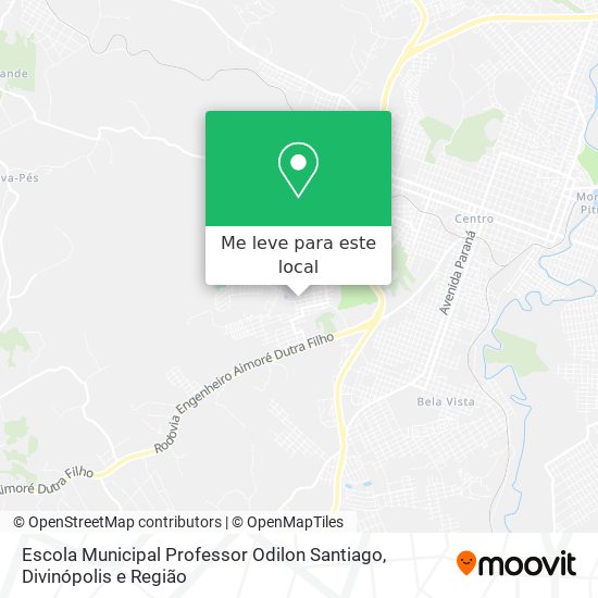 Escola Municipal Professor Odilon Santiago mapa
