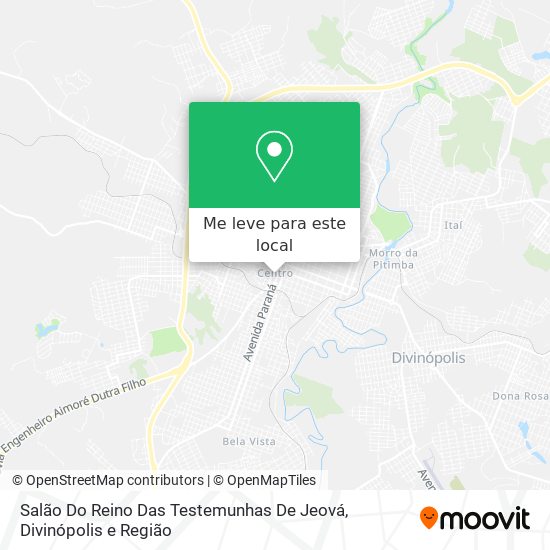Salão Do Reino Das Testemunhas De Jeová mapa