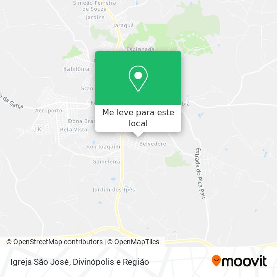 Igreja São José mapa