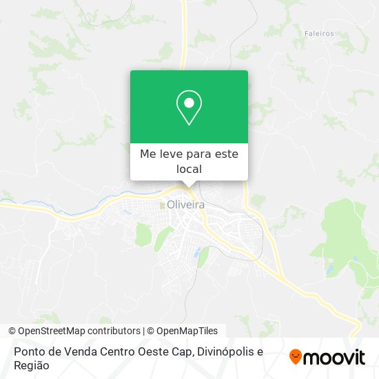 Ponto de Venda Centro Oeste Cap mapa