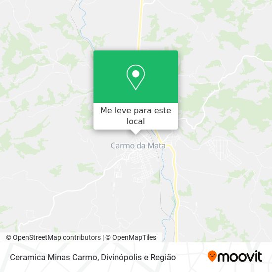 Ceramica Minas Carmo mapa