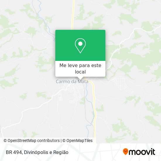 BR 494 mapa