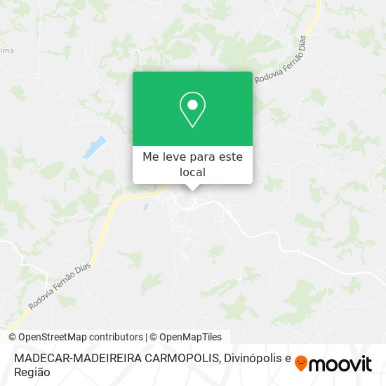 MADECAR-MADEIREIRA CARMOPOLIS mapa