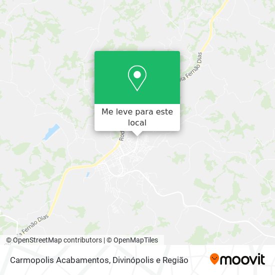 Carmopolis Acabamentos mapa