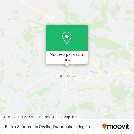 Bistro Sabores da Ovelha mapa