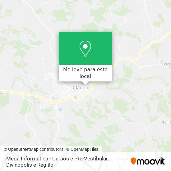 Mega Informática - Cursos e Pré-Vestibular mapa