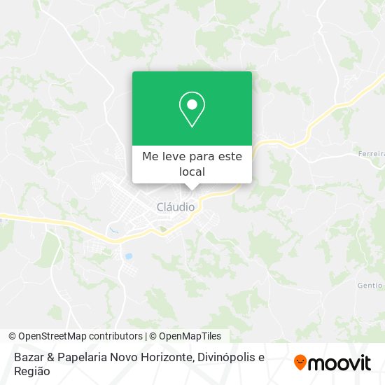 Bazar & Papelaria Novo Horizonte mapa