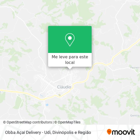 Obba Açaí Delivery - Udi mapa