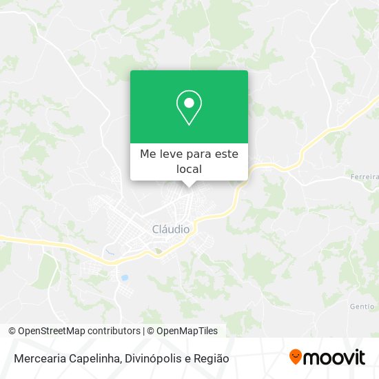Mercearia Capelinha mapa