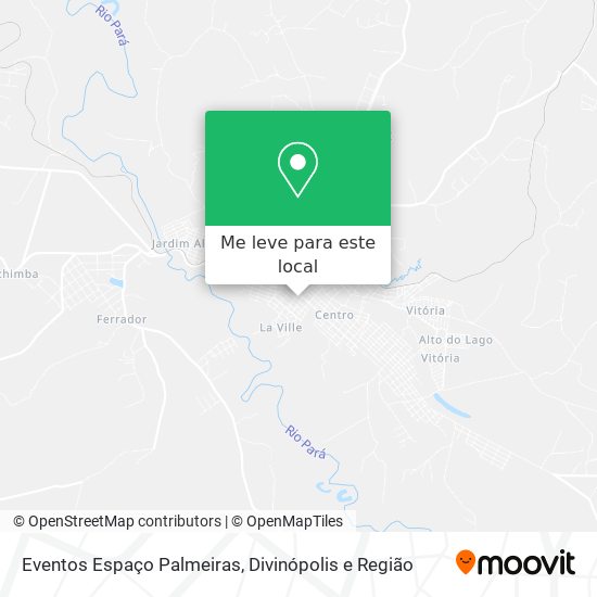 Eventos Espaço Palmeiras mapa