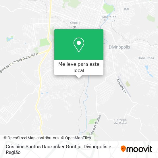 Crislaine Santos Dauzacker Gontijo mapa