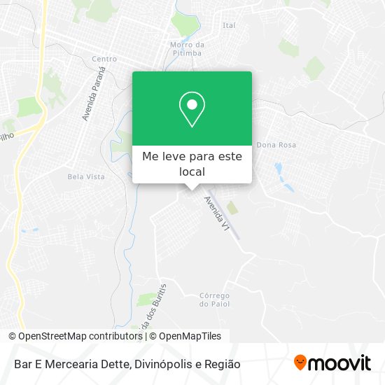 Bar E Mercearia Dette mapa