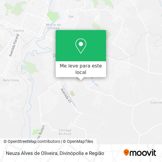 Neuza Alves de Oliveira mapa