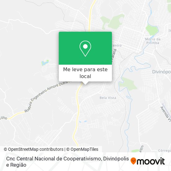 Cnc Central Nacional de Cooperativismo mapa