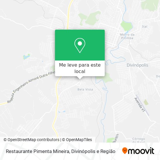 Restaurante Pimenta Mineira mapa