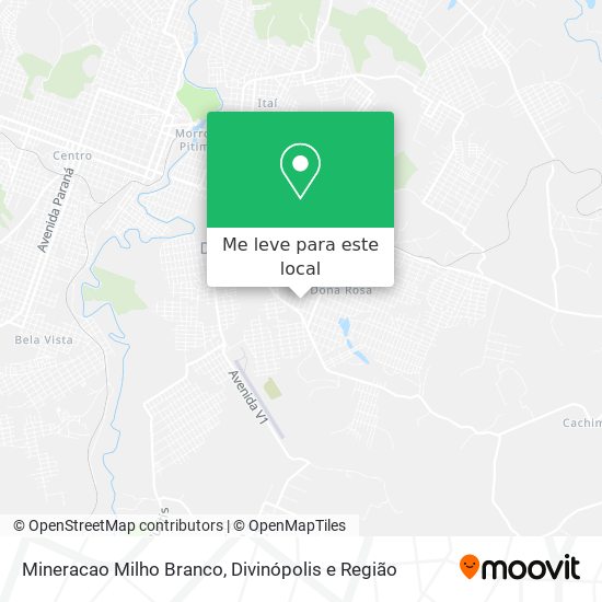 Mineracao Milho Branco mapa