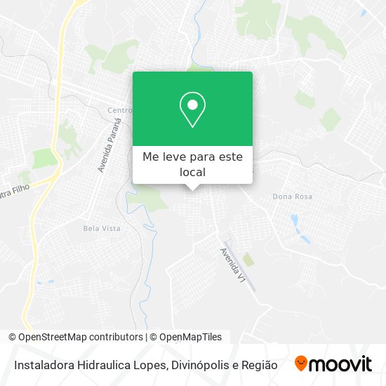 Instaladora Hidraulica Lopes mapa