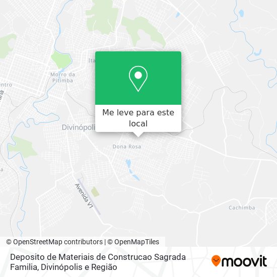 Deposito de Materiais de Construcao Sagrada Familia mapa