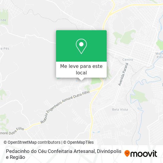 Pedacinho do Céu Confeitaria Artesanal mapa