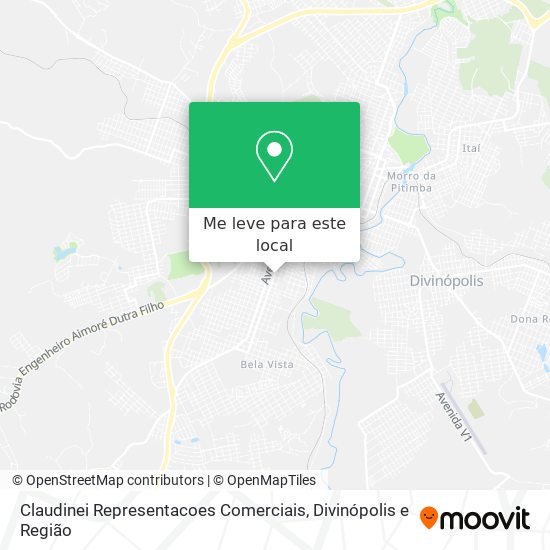 Claudinei Representacoes Comerciais mapa