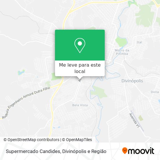 Supermercado Candides mapa