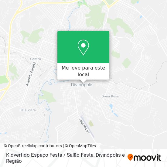 Kidvertido Espaço Festa / Salão Festa mapa