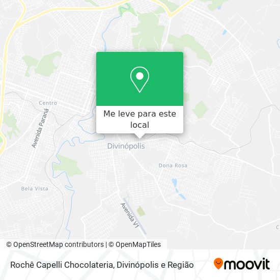 Rochê Capelli Chocolateria mapa