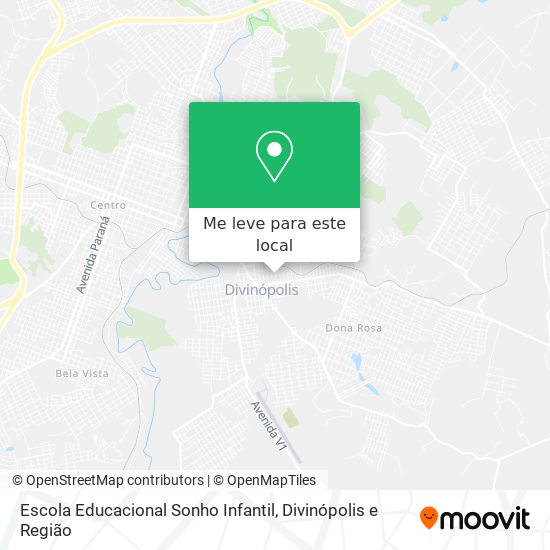 Escola Educacional Sonho Infantil mapa