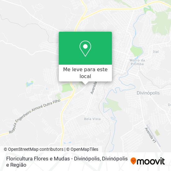 Floricultura Flores e Mudas - Divinópolis mapa