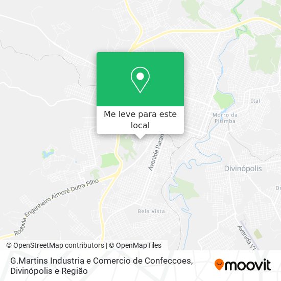 G.Martins Industria e Comercio de Confeccoes mapa