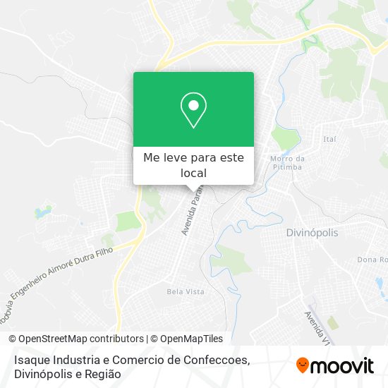 Isaque Industria e Comercio de Confeccoes mapa