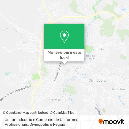 Unifor Industria e Comercio de Uniformes Profissionais mapa