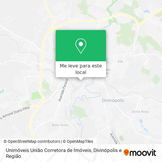 Unimóveis União Corretora de Imóveis mapa