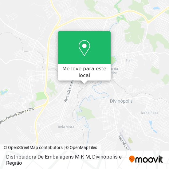 Distribuidora De Embalagens M K M mapa