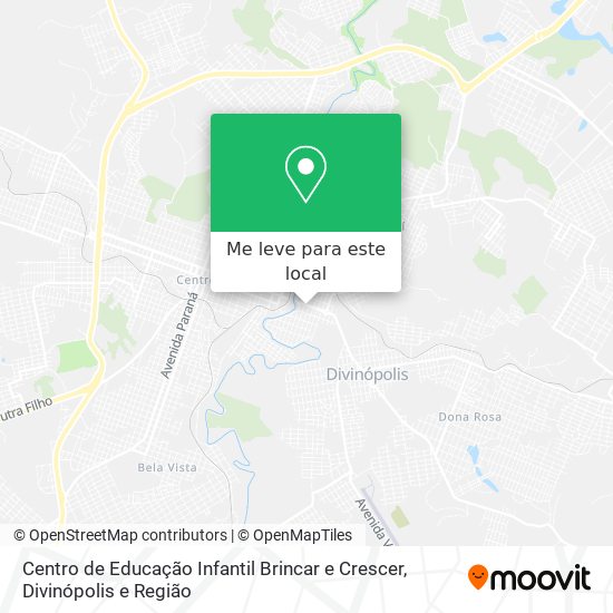 Centro de Educação Infantil Brincar e Crescer mapa