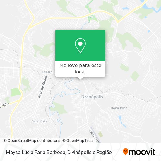 Maysa Lúcia Faria Barbosa mapa