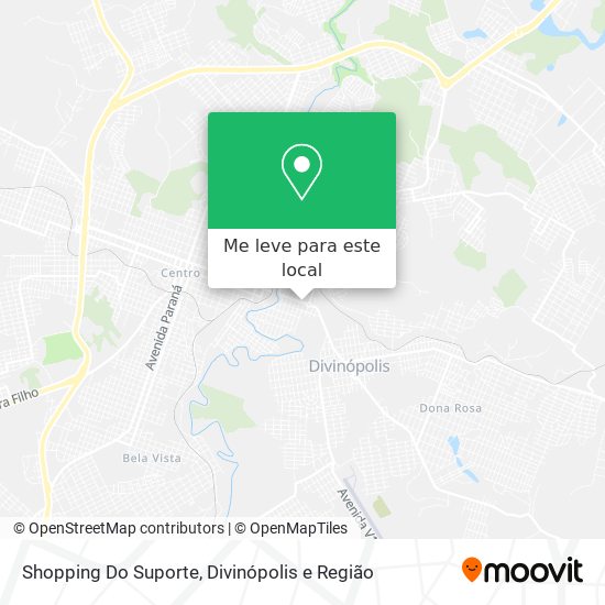 Shopping Do Suporte mapa