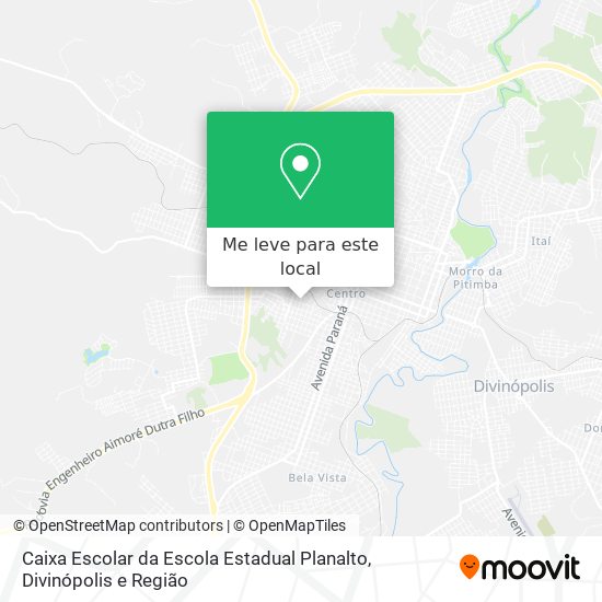 Caixa Escolar da Escola Estadual Planalto mapa