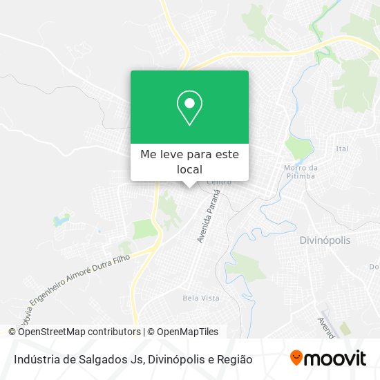 Indústria de Salgados Js mapa