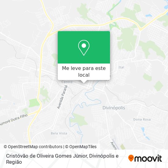 Cristóvão de Oliveira Gomes Júnior mapa
