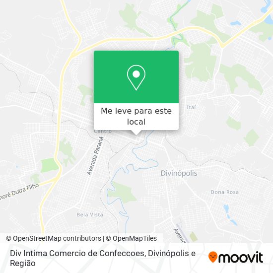 Div Intima Comercio de Confeccoes mapa