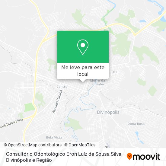 Consultório Odontológico Eron Luíz de Sousa Silva mapa