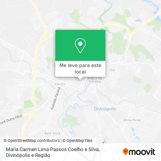 Maria Carmen Lima Passos Coelho e Silva mapa