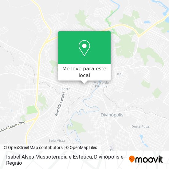 Isabel Alves Massoterapia e Estética mapa