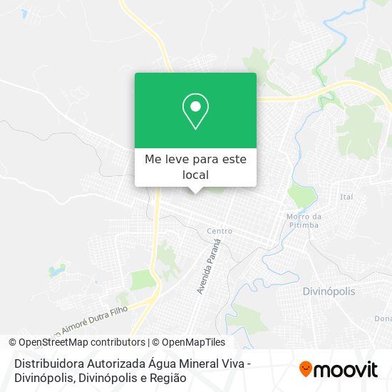 Distribuidora Autorizada Água Mineral Viva - Divinópolis mapa
